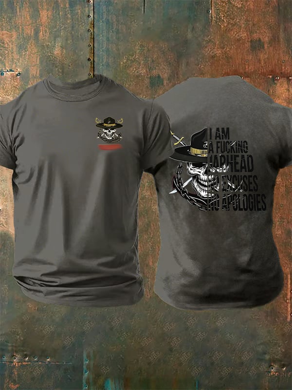 Men's  Pirate Skull Print T-Shirt