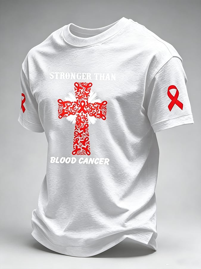 Men's Blood Cancer Awareness Graphic T-Shirt