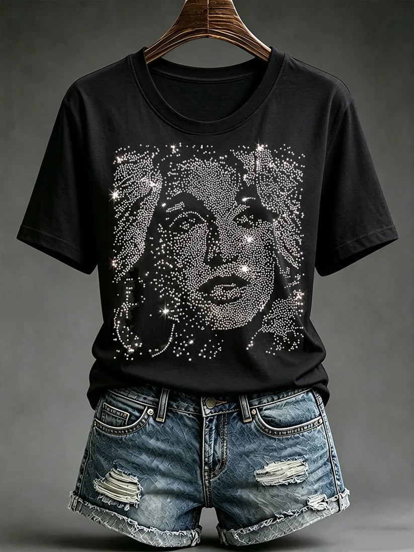 Women's Country Music Legend Tribute Printed T-Shirt