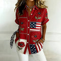 Women's Memorial Day Print Casual Shirt