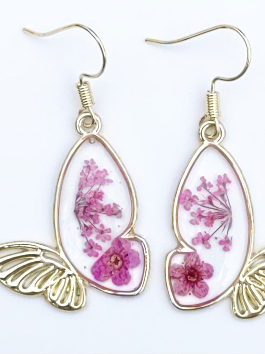 Alzheimer's Awareness Dementia Forget Me Not Earrings