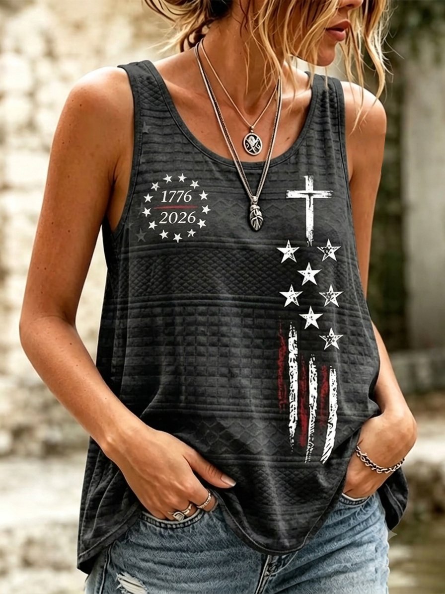 Women's 250th Anniversary Print Vest