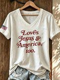 Women's Casual Faith Graphic Print T-Shirt