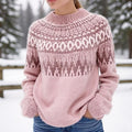 Women's Iceland Wave Jacquard Comfort Knit Sweater