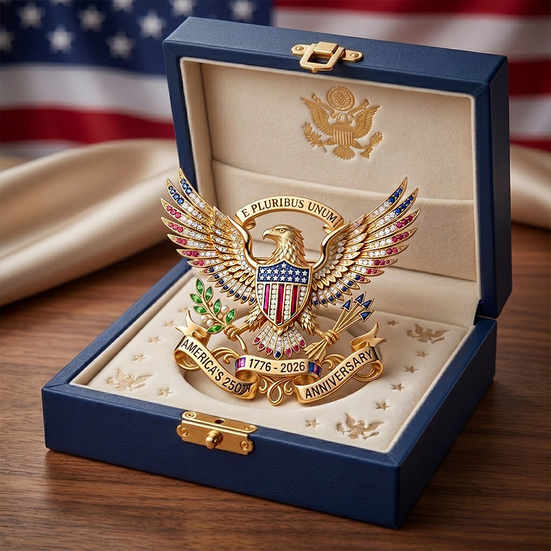 US 250th Anniversary Brooch Pin
