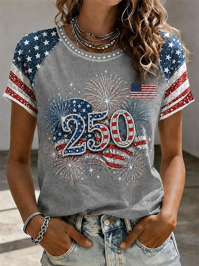 Women's Casual Printed Short-Sleeve T-Shirt