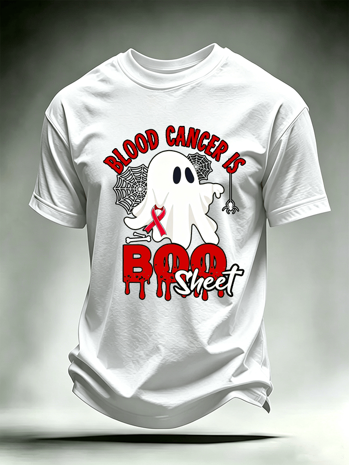 Men's BLOOD CANCER IS BOO SHEET Print T-Shirt