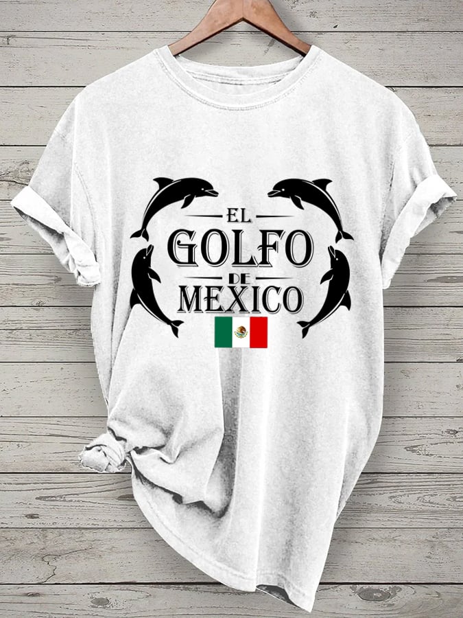 Women's "The Gulf of Mexico" Printed Casual T-Shirt