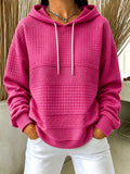 Women'S Casual Solid Color Style Hoodie