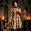 Women's Halloween Voodoo Doll Cosplay Dress