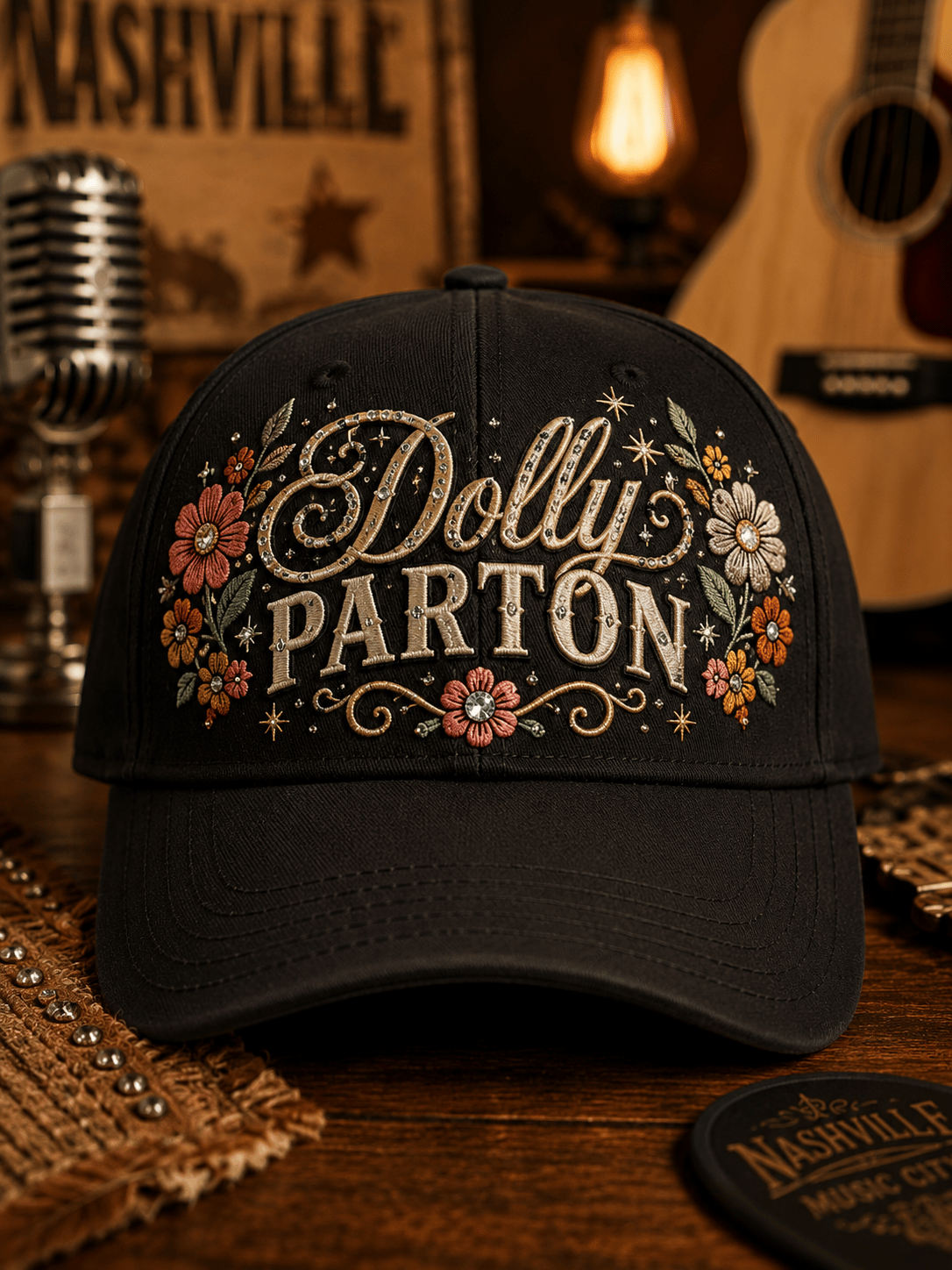 Tribute to Country Music Legend Dolly Parton Printed Hat
