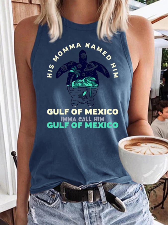 Women's Gulf of Mexico Crew Neck Tank Top