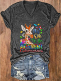 Women's It's Ok To Be Different V-Neck T-Shirt