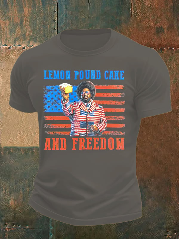 Men's Lemon Pound Cake  Printed T-Shirt