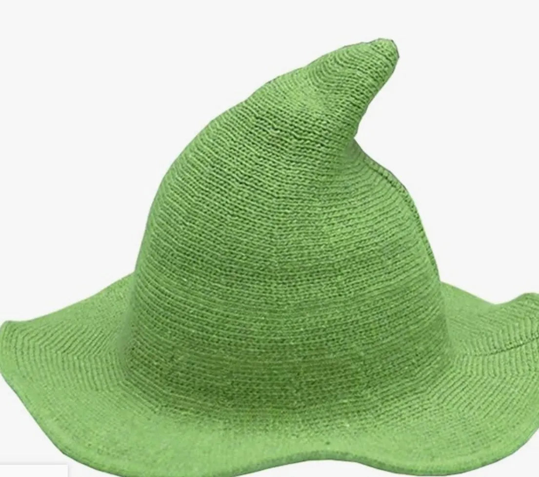 Halloween Solid Color Knitted Wizard Hat