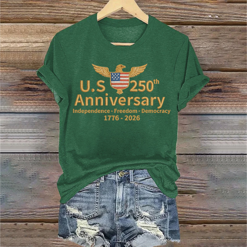US 250th Anniversary Veterans Print Women's T-Shirt