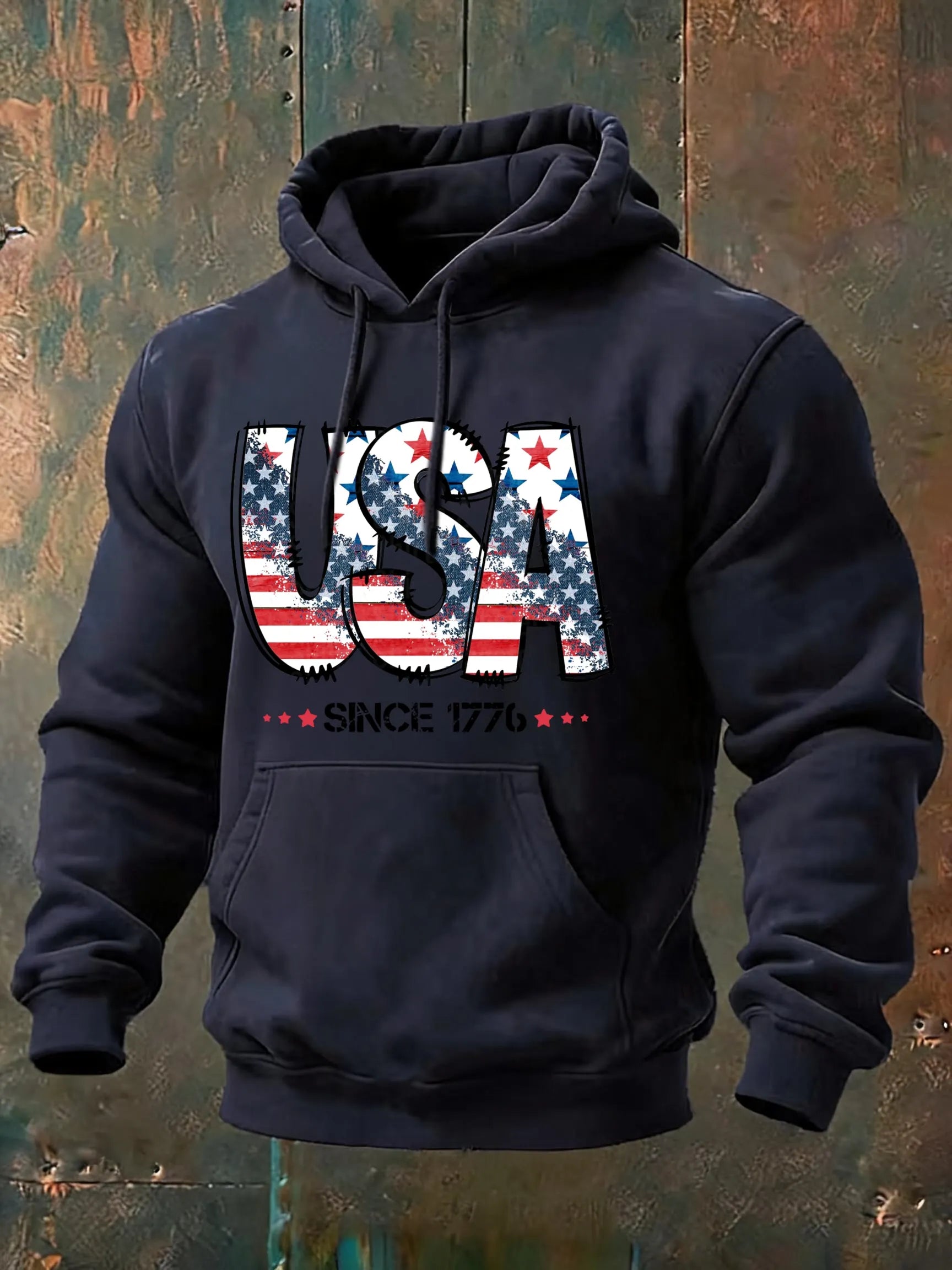 USA Printed Classic Cotton Hoodie