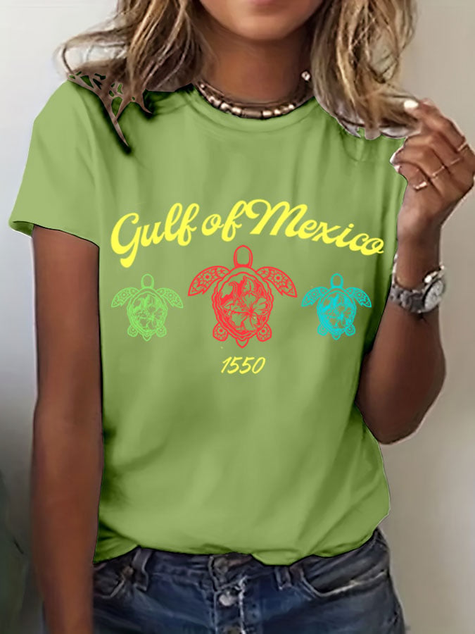 Women's Gulf Of Mexico Print T-Shirt