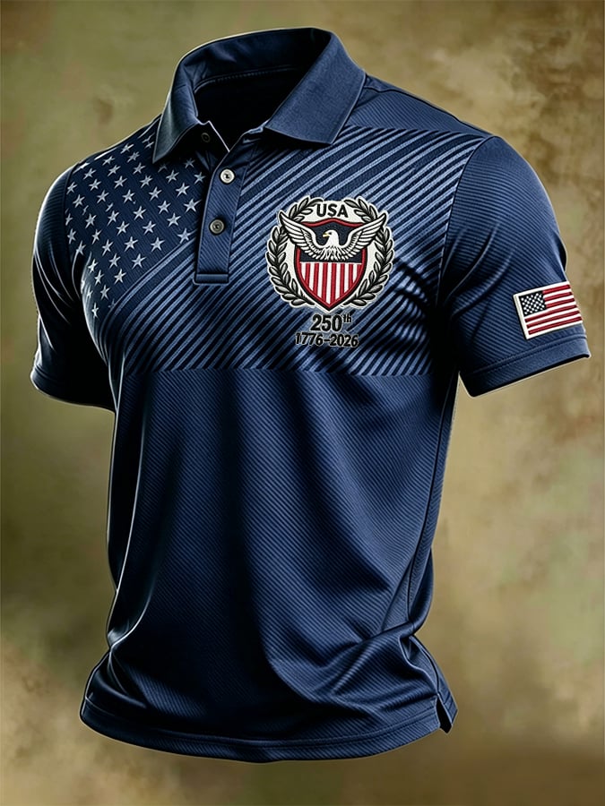 Men's U.S. 250th Anniversary Printed Polo Shirt