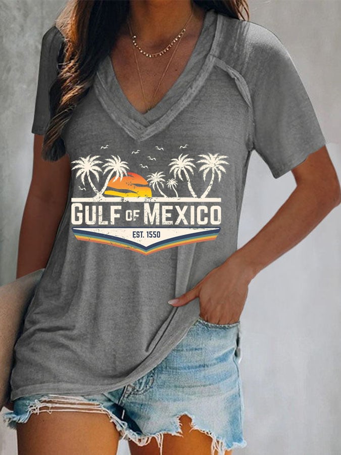 Women's Gulf Of Mexico Print T-Shirt