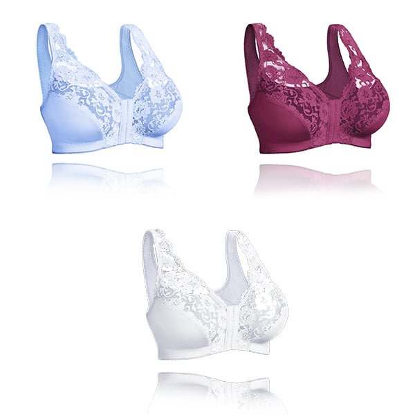 💖Front Hooks, Stretch-Lace, ALL IN ONE BRA!