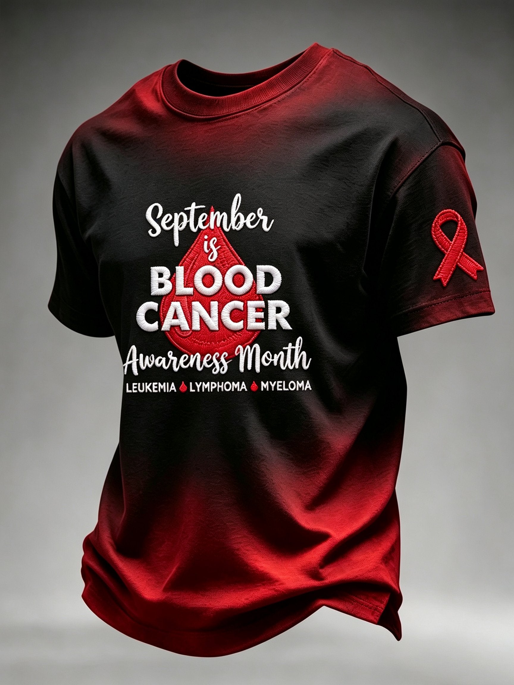 Men's Blood Cancer Awareness Graphic T-Shirt