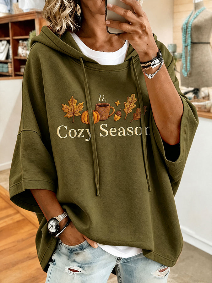 Women'S Tis the season Print Hoodie