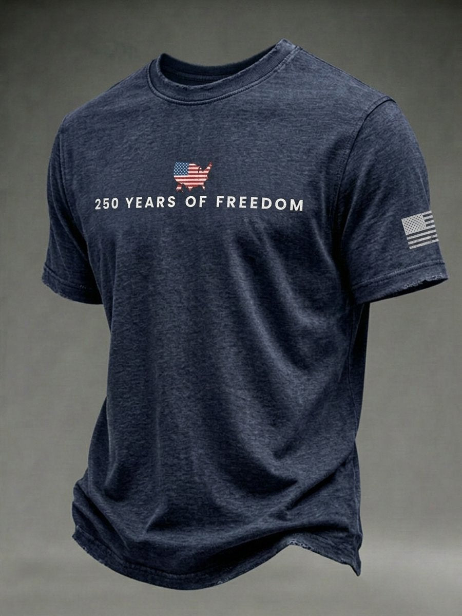 Men's USA 250th Anniversary Short-Sleeve Crew Neck T-Shirt