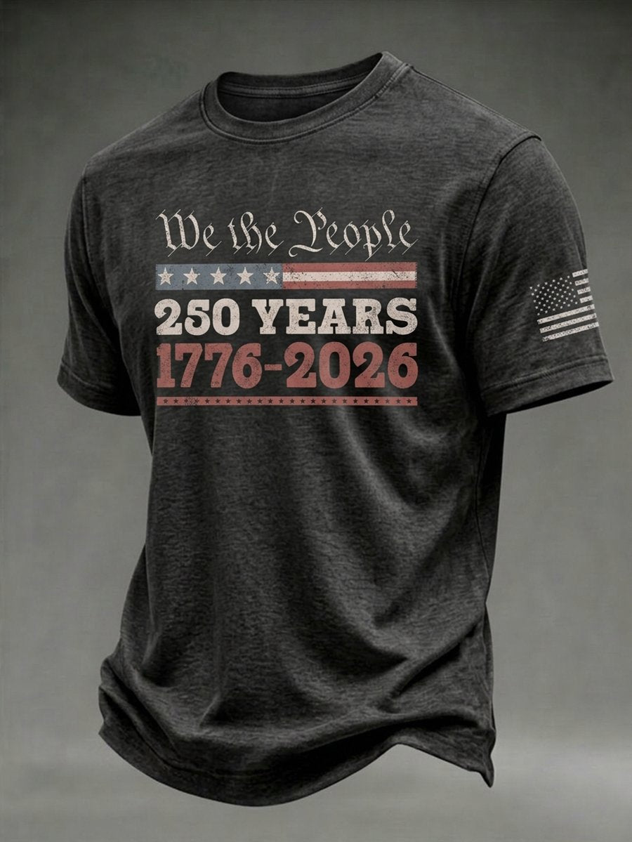 Men's USA 250th Anniversary Short-Sleeve Crew Neck T-Shirt