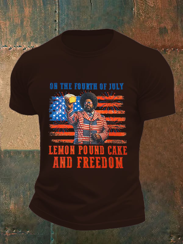 Men's Lemon Pound Cake  Printed T-Shirt