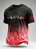 Men's Blood Cancer Awareness Graphic T-Shirt