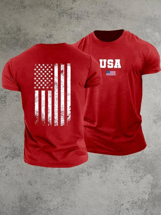 USA 250th Anniversary  Pattern 100% Cotton T-Shirt