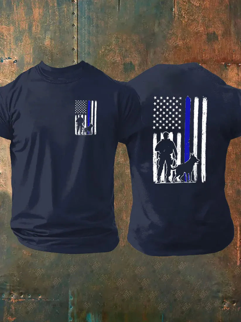 K-9 Pattern 100% Cotton T-Shirt