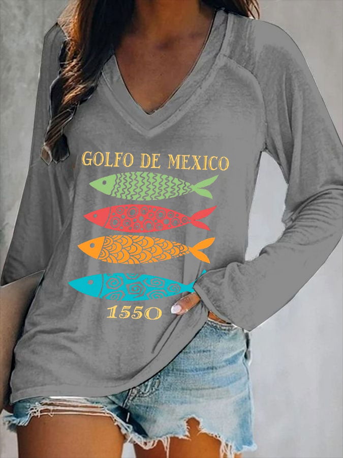 Women's Gulf Of Mexico Print T-Shirt
