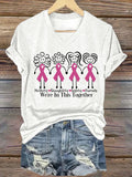 Women'S Breast Cancer Mothers, Daughters, Sisters, Friends Are Involved Printed T-Shirt