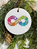 Acrylic Neurodiversity Is Beautiful Autism Awareness Pendant