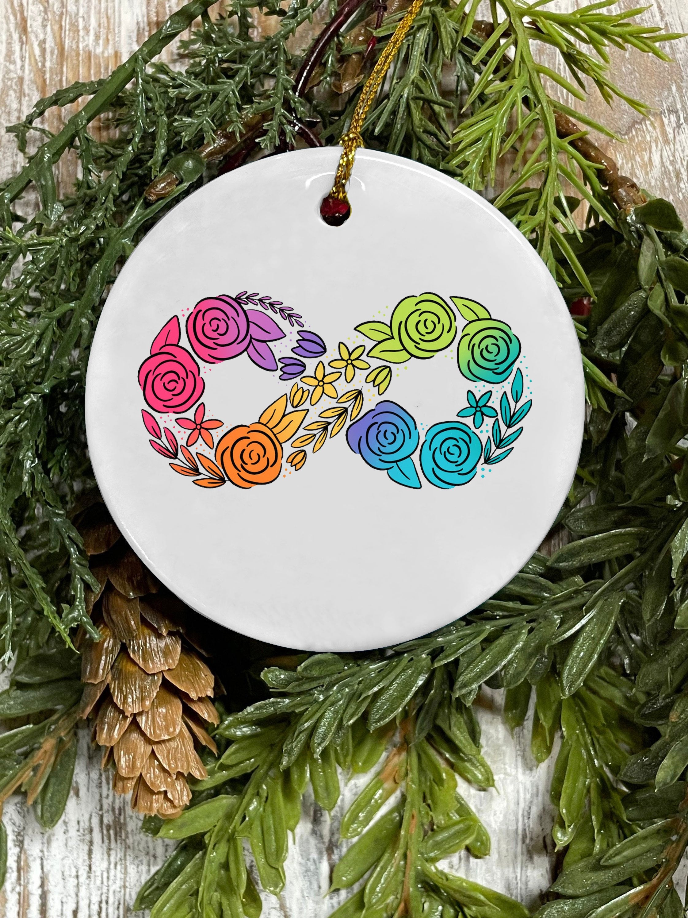Acrylic Neurodiversity Is Beautiful Autism Awareness Pendant