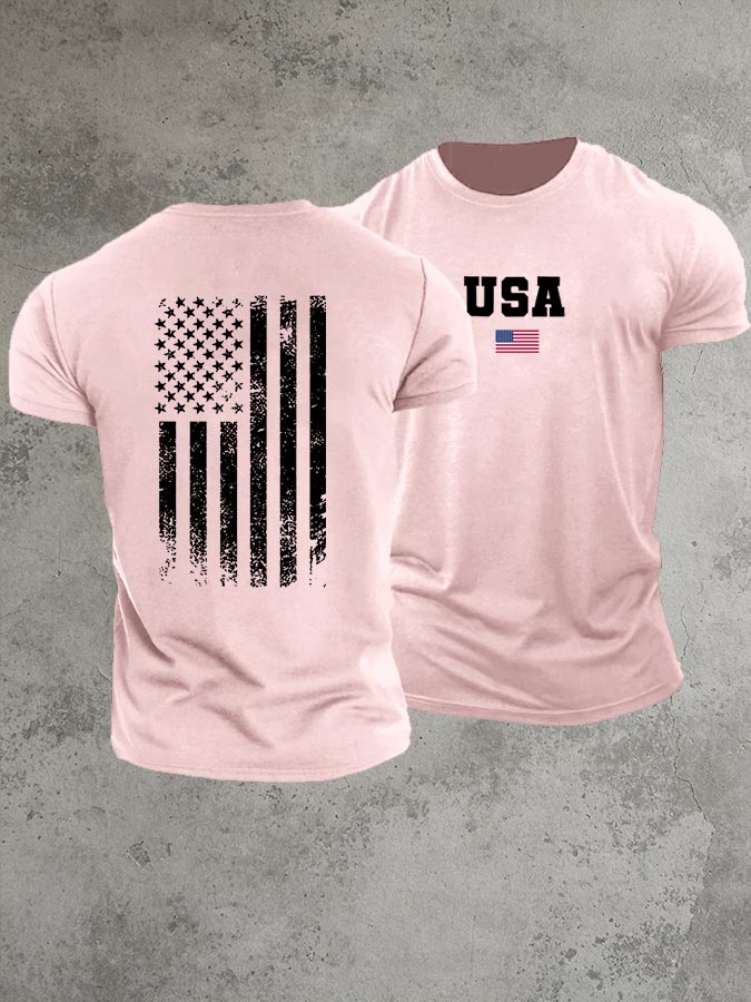 USA 250th Anniversary  Pattern 100% Cotton T-Shirt