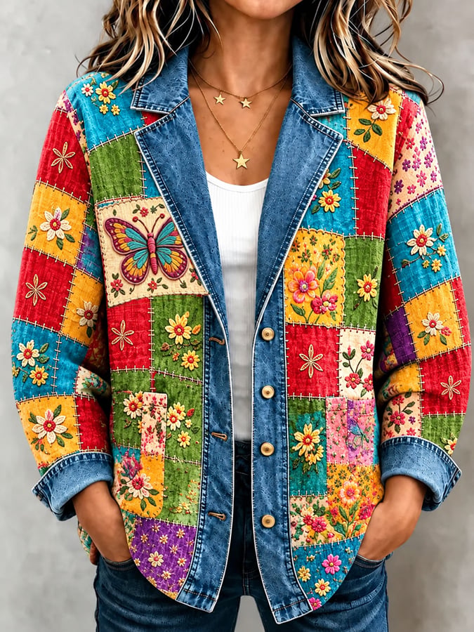 Women's Printed Casual Cardigan