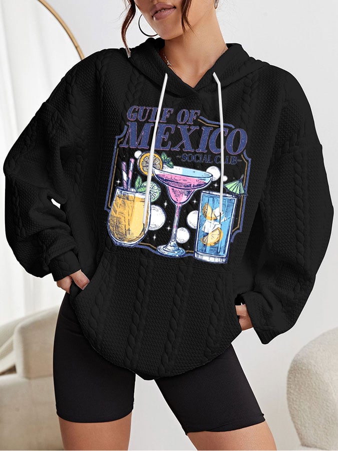 Women's Gulf Of Mexico Printed Hooded Sweatshirt