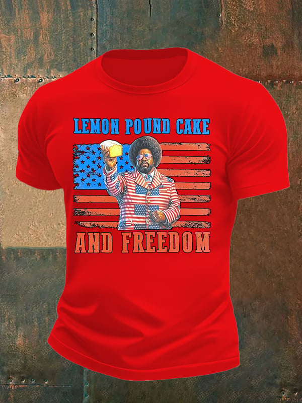 Men's Lemon Pound Cake  Printed T-Shirt