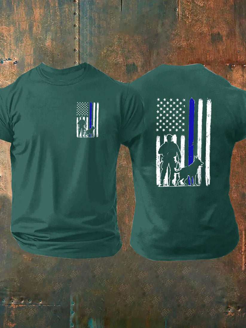 K-9 Pattern 100% Cotton T-Shirt