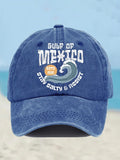 Retro Gulf Of Mexico Stay Salty And Resist Printed Baseball Cap