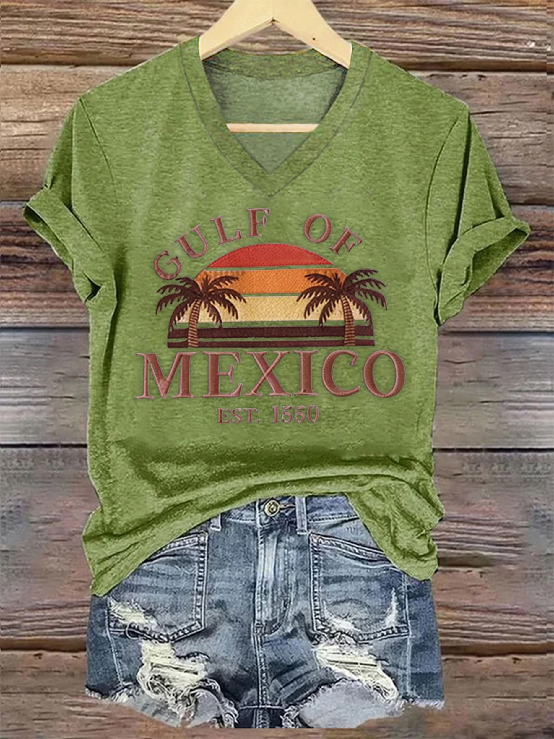 Women's Gulf of Mexico Printed Short-Sleeved T-Shirt