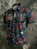 Men's U.S. 250th Anniversary Camo Print Short-Sleeve Shirt