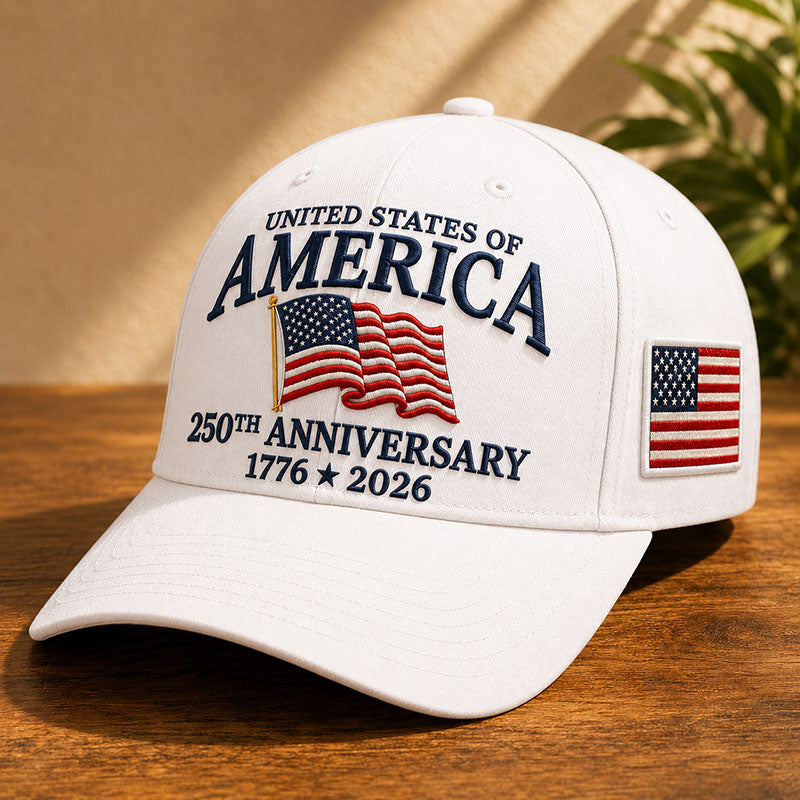 America 250th Anniversary Flag Baseball Cap