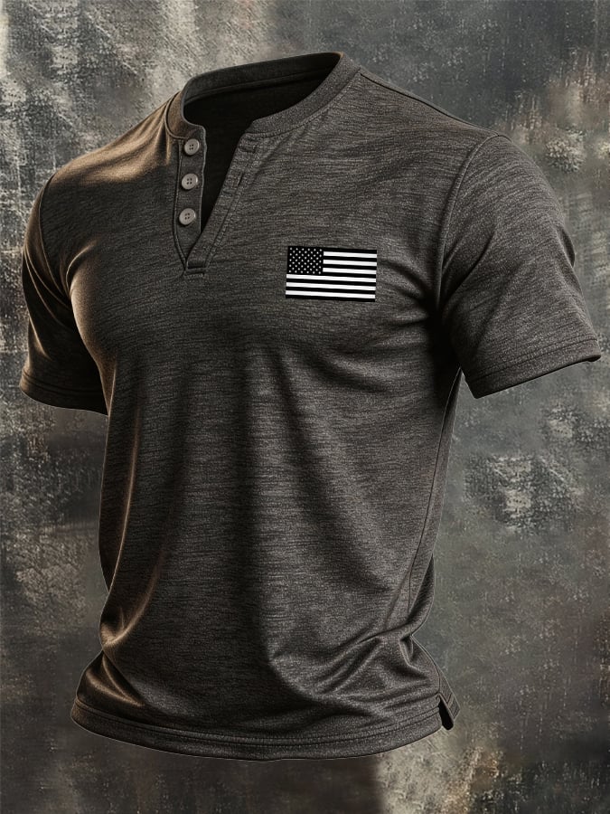 Men's Vintage 100% Pure Cotton Slub Stretch T-Shirt