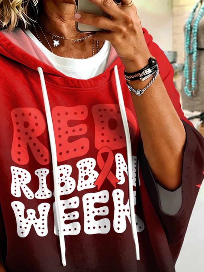 Women's Casual Printed Loose Sweatshirt