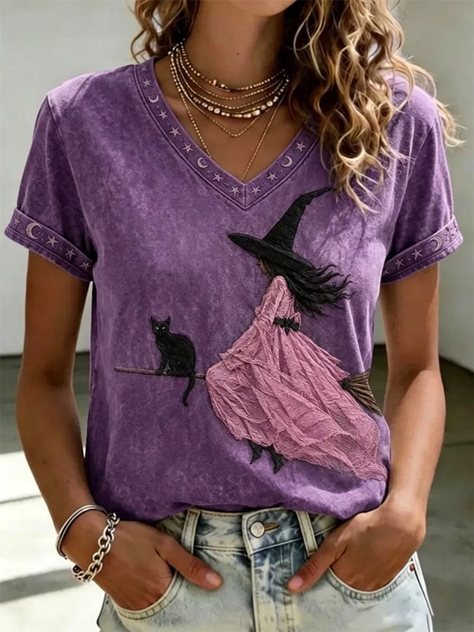 Women's Casual Print Short-Sleeve T-Shirt