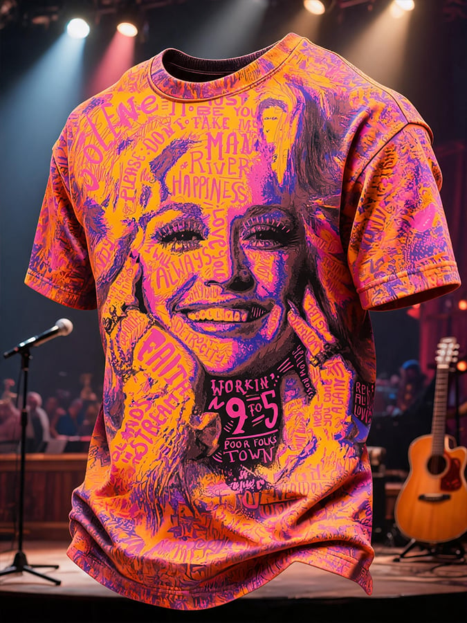 Country Singer Commemorative Printed T-Shirt